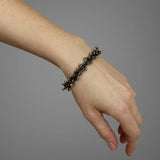 Enriqueta Bracelet - 18ct Solid Gold & Black Silver