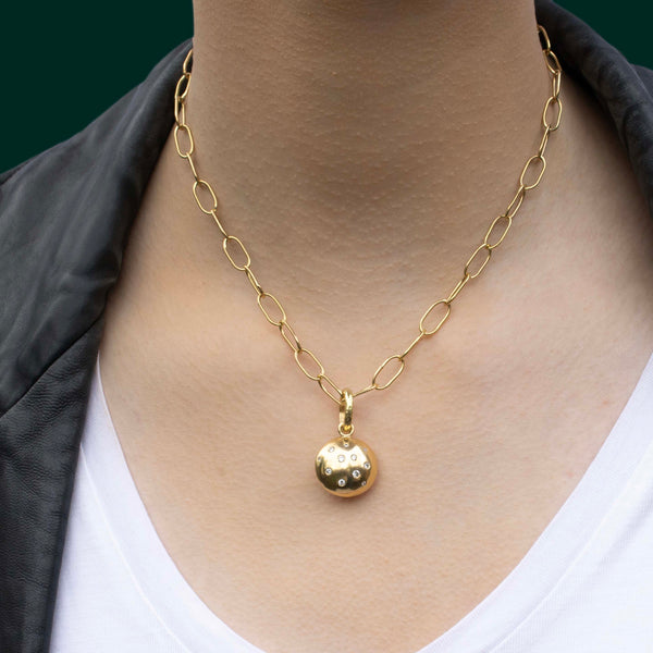 Selene Diamond - Charm Necklace - 18ct Gold