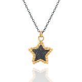 Hespe Star Pendant - Black & Gold