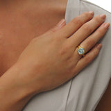 Behrianna Cocktail Ring - Blue Topaz  - 9ct, 14ct & 18ct Gold