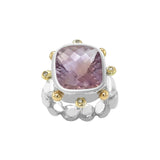 Lucy II Cocktail Ring - Ametrine - 18ct Gold, Silver & Diamonds