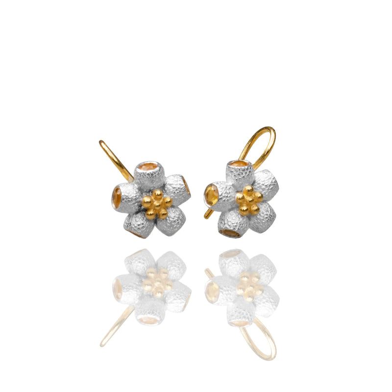 Mini Ophelia Drop Earrings - Citrine