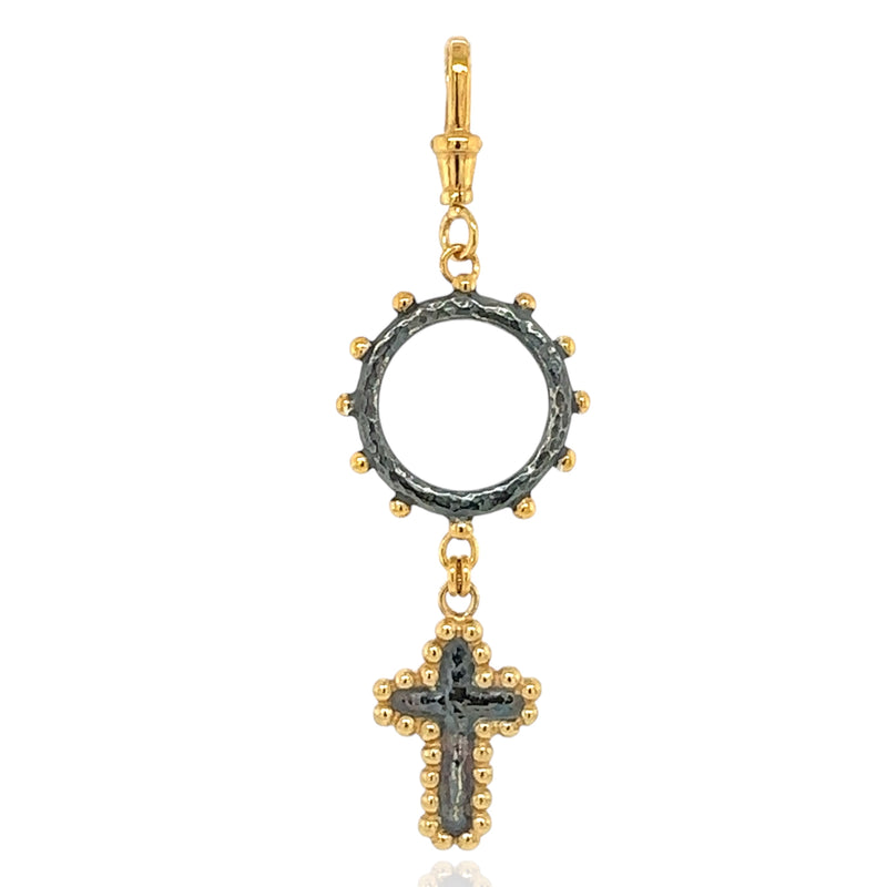 Byzantine Pendant - Black & Gold