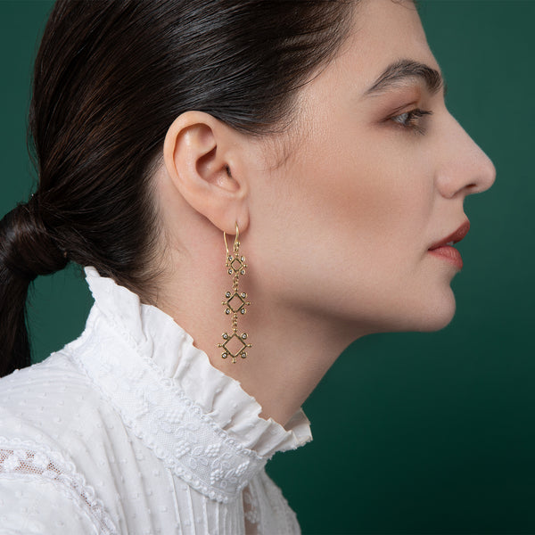 Simonetta Earrings - 18ct & Diamonds - Simonetta's Jewels Reimagined