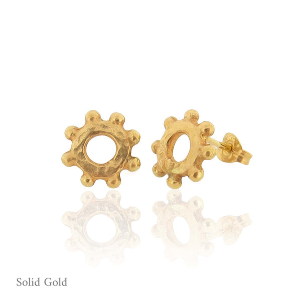 Casia Stud Earrings - Solid Gold