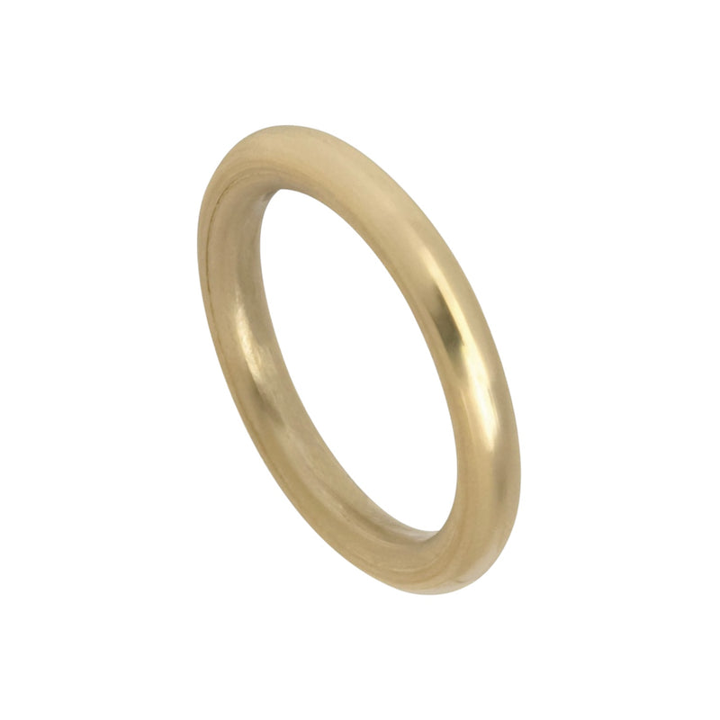 Halo Ring - 3mm Round Band - Solid Gold