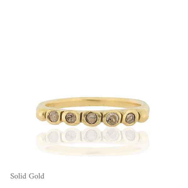 Anela Ring -  Diamonds - Solid Gold