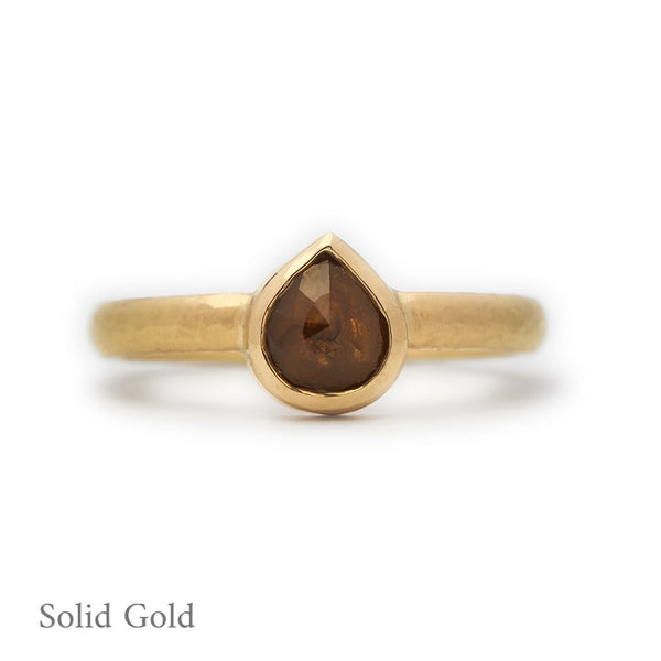 Emilia Ring - Honey Diamond - Solid Gold