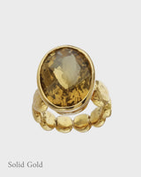 Adara Cocktail Ring - Citrine - Solid Gold