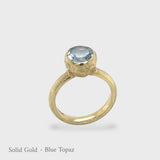 Behrianna Cocktail Ring - 7.5 mm - Peridot - Solid Gold - More Options Available