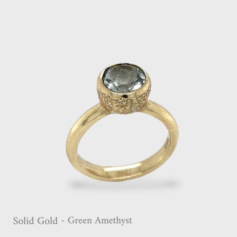 Behrianna Cocktail Ring - 7.5 mm - Peridot - Solid Gold - More Options Available