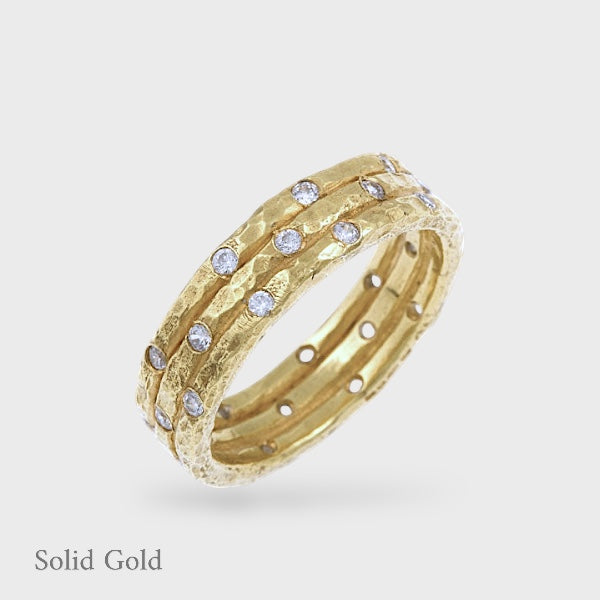 Damalis Diamond Ring - Solid Gold