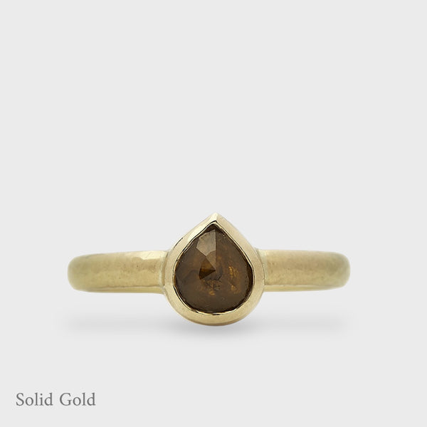 Emilia Ring - Honey Diamond - Solid Gold