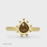 Greta Ring - Honey Diamond - Solid Gold