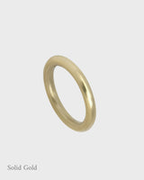 Halo Ring - 3mm Round Band - Solid Gold