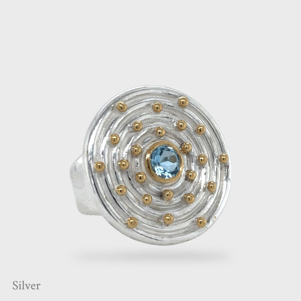 Helix Ring - Blue Topaz