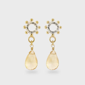 The Jo Good Casia Drop Earrings - Citrine