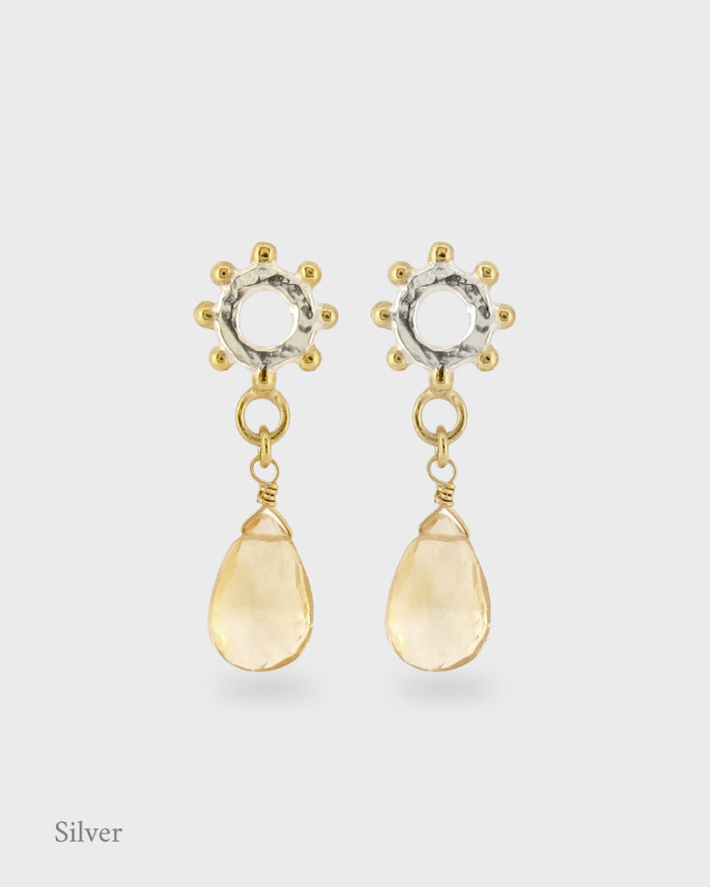 The Jo Good Casia Drop Earrings - Citrine