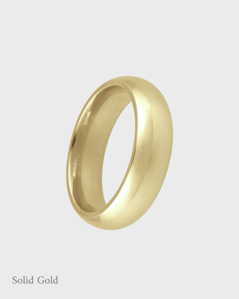 Keepsake Ring - 6mm Wide - Solid Gold