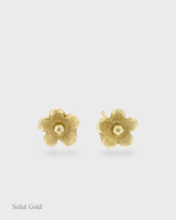 Marguerite Stud Earrings - Solid Gold