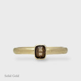 Mia Ring - Brown Diamond - Solid Gold