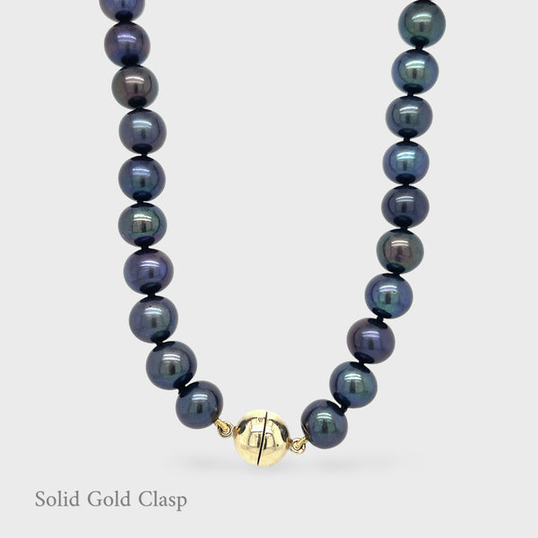 Nightfall Freshwater Pearl Necklace - 18ct Solid Gold