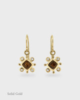 Olivia Earrings - 18ct Solid Gold & Diamonds