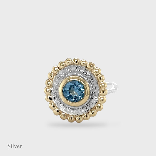 Oriel Ring - Blue Topaz