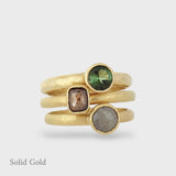 Pretty Ring Stack Trio - Solid Gold