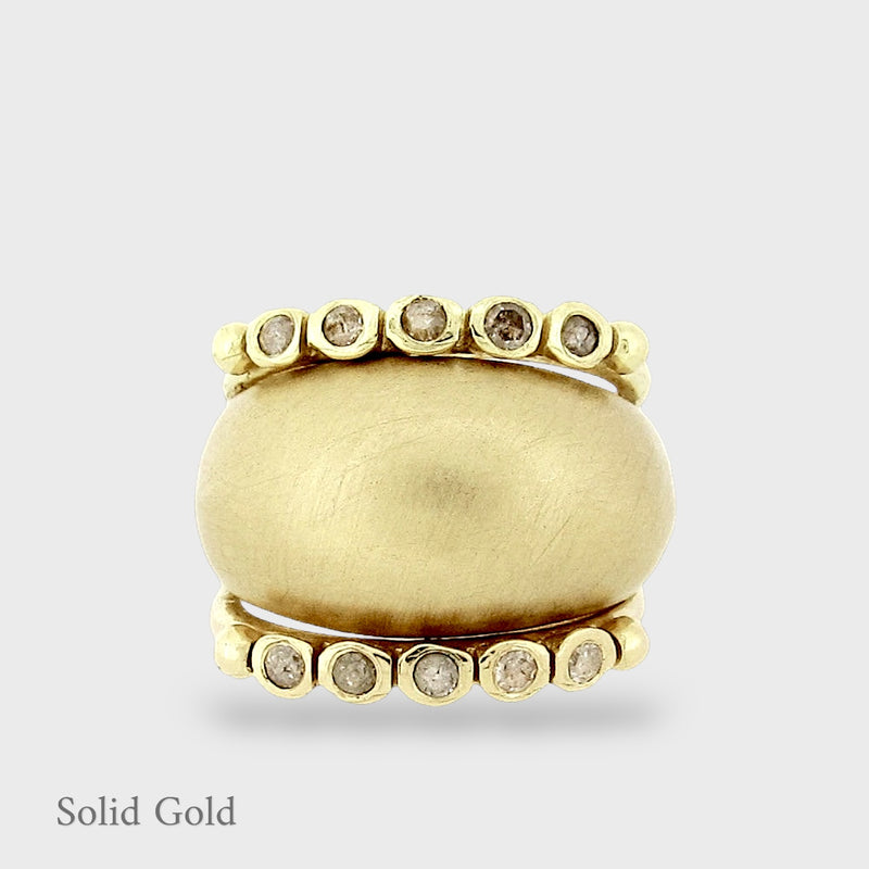 Sabine & Anela - Ring Stack - Diamonds - Solid Gold