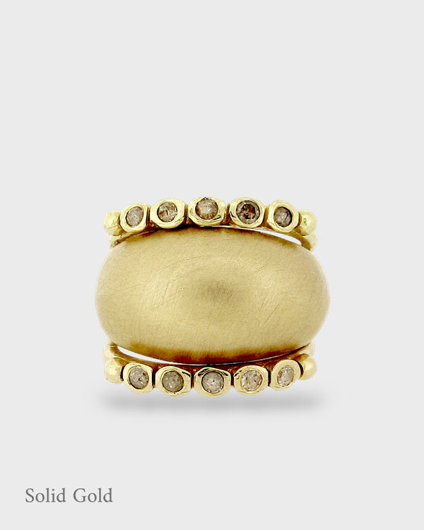 Sabine & Anela - Ring Stack - Diamonds - Solid Gold