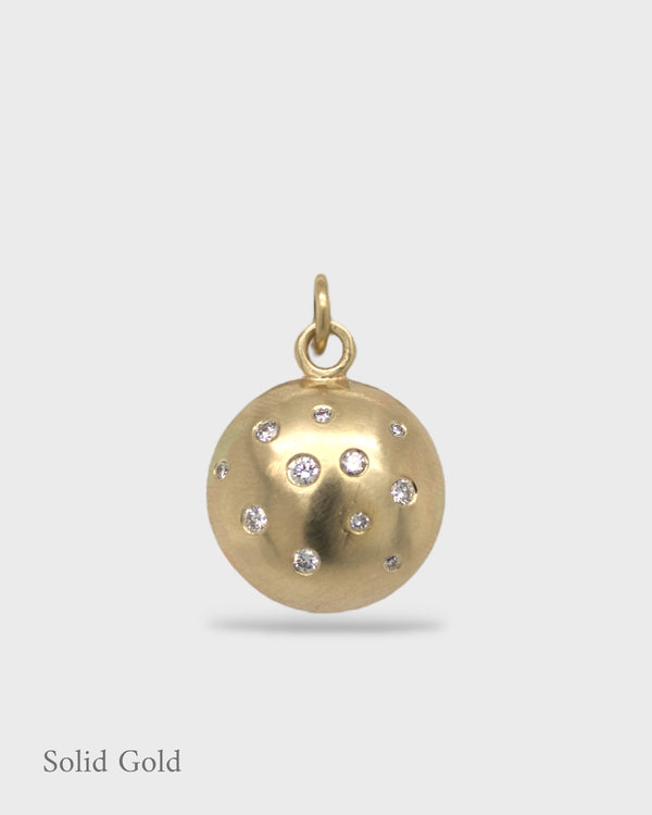 Selene Charm - Solid Gold & Diamonds