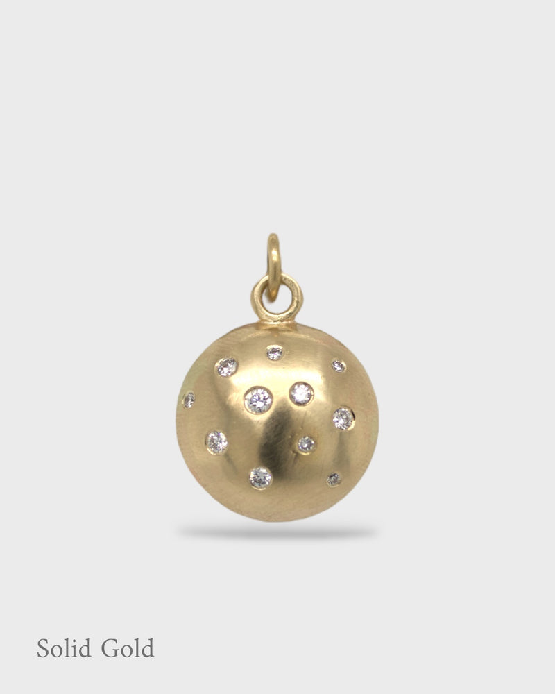 Selene Charm - Solid Gold & Diamonds