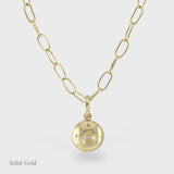 Selene Diamond - Charm Necklace - 18ct Solid Gold