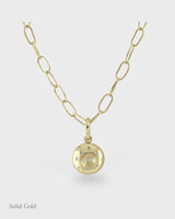 Selene Diamond - Charm Necklace - 18ct Solid Gold