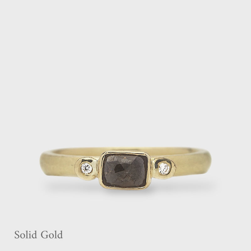 Tulia Ring - Diamonds - Solid Gold