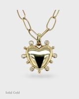 Valentina - Florentine Heart Locket - 18ct Solid Gold