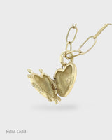 Valentina - Florentine Heart Locket - 18ct Solid Gold