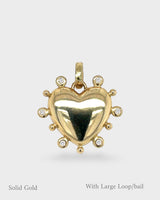 Valentina - Florentine Heart Locket - 18ct Solid Gold