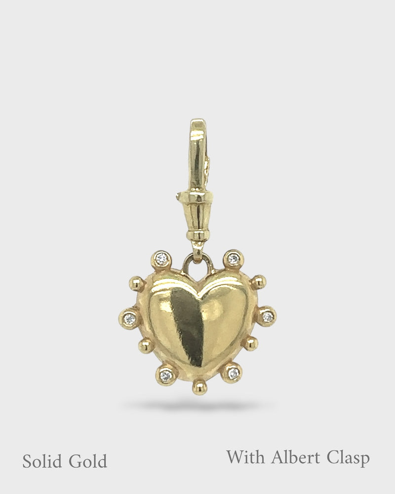 Valentina - Florentine Heart Locket - 18ct Solid Gold