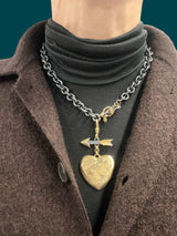 Heart Of Gold - Arrow & Heart Pendant
