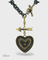 Heart Of Gold - Arrow & Heart Pendant