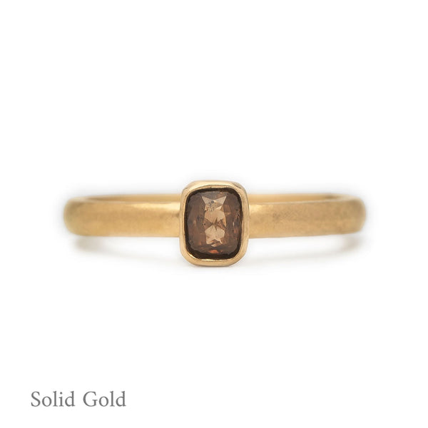 Mia Ring - Brown Diamond - Solid Gold