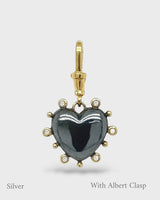 Valentina - Heart Locket - Black & Gold