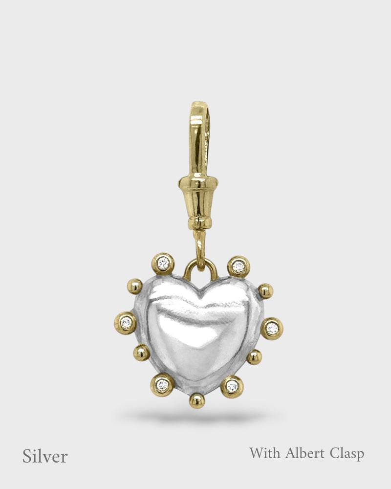 Valentina - Heart Locket - Silver – Ana Verdun London