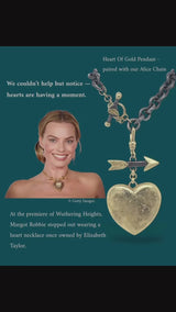 Heart Of Gold - Arrow & Heart Pendant