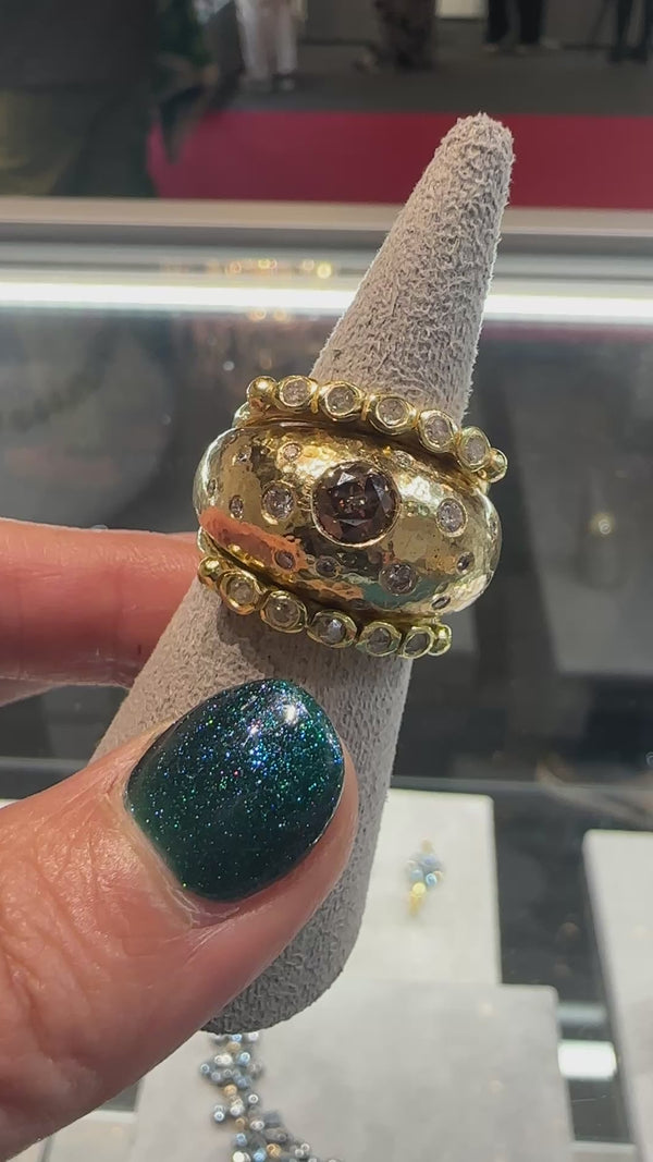 Sabine & Anela - Ring Stack - Diamonds - Solid Gold