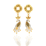 Sun Of Lotus Royal Birds - Drop Earrings