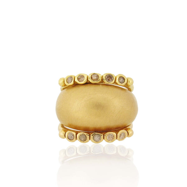 Sabine & Anela - Ring Stack - Diamonds - Solid Gold