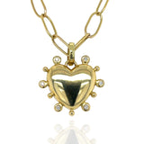 Valentina - Florentine Heart Locket - 18ct Gold